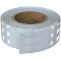 Non Fading White Reflective Tape Outdoor Waterproof 2 inch, High Visibility Warning Industrial Marking Tape,Safety Stickers (68 feet)