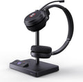 Yealink WH62 Dual Teams DECT Wireless Headset 525 ft Range, Work Headphones with 2X Noise Canceling Mic for IP Phone and Computer, Office Head Set with Call Control, Ringer,14 Hrs Talk Time