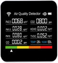 Ejoyous Smart Air Quality Detector, 14 in 1 Indoor Air Quality Monitor with PM2.5 VOCs Temperature Humidity Sensor, for Home Office Travel Use