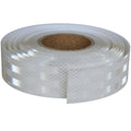Non Fading White Reflective Tape Outdoor Waterproof 2 inch Wide, High Visibility Warning Industrial Marking Tape,Safety Stickers (168 feet)