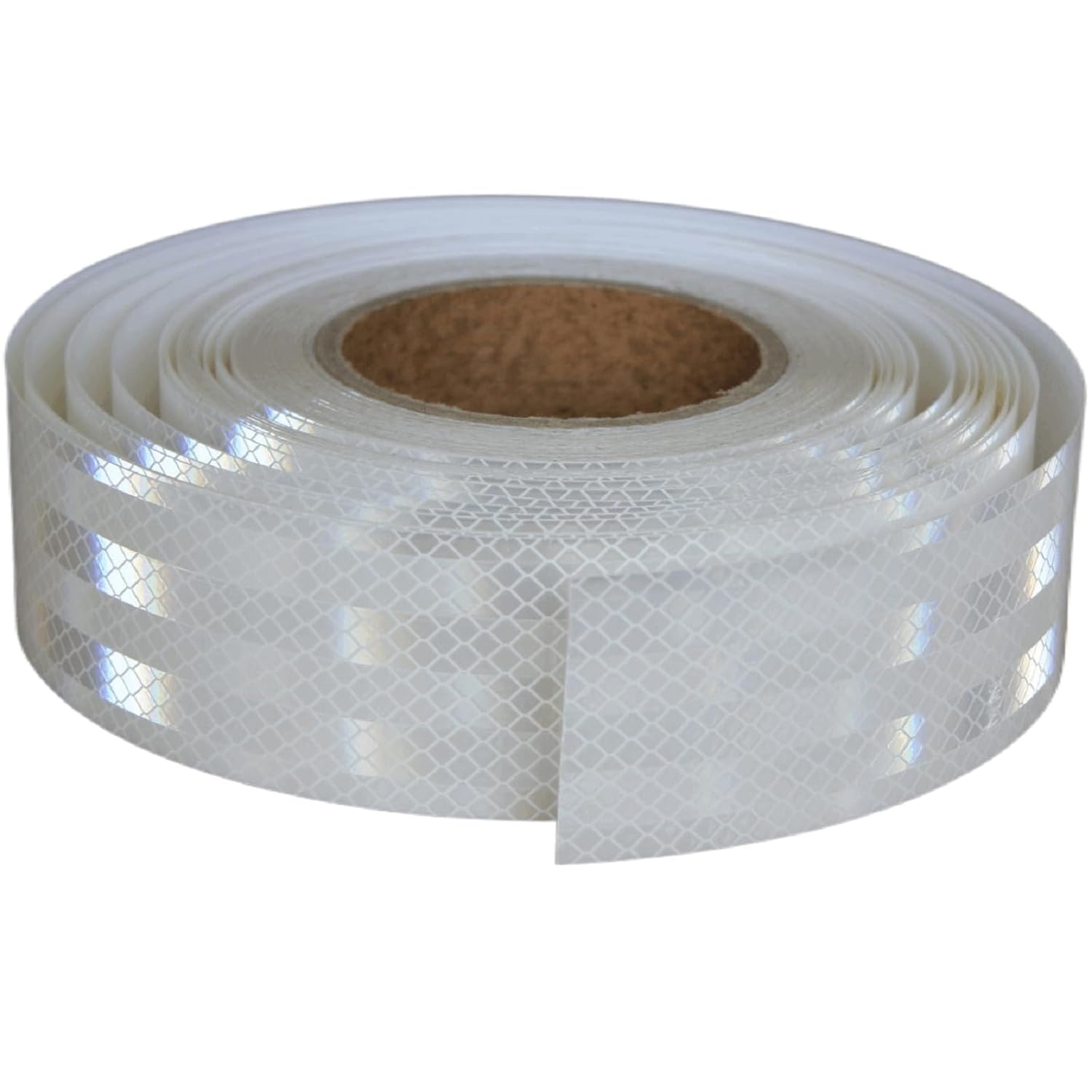 Non Fading White Reflective Tape Outdoor Waterproof 2 inch Wide, High Visibility Warning Industrial Marking Tape,Safety Stickers (168 feet)