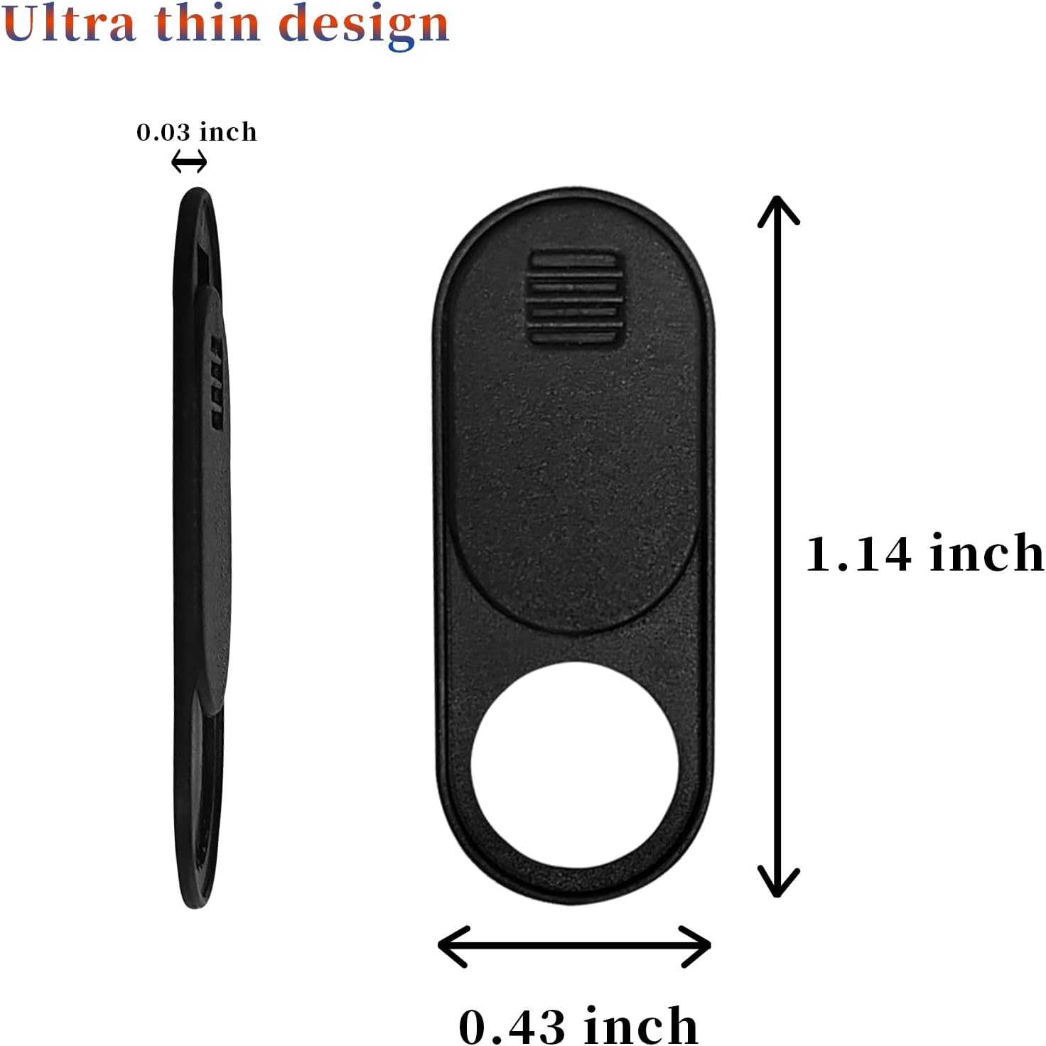3 Pack Ultra-Thin Camera Cover Slide for Tesla Model 3 / Y Interior Cabin Camera Laptop PC Front-Facing Webcam Sticker Blocker Protect Your Privacy (Classic Version)