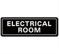 Electrical Room Sign - Premium Durable Acrylic Material, Super Strong Self-adhesive, Quick Installation, Suitable for Your Home and Business (9 × 3 Inches, Black)