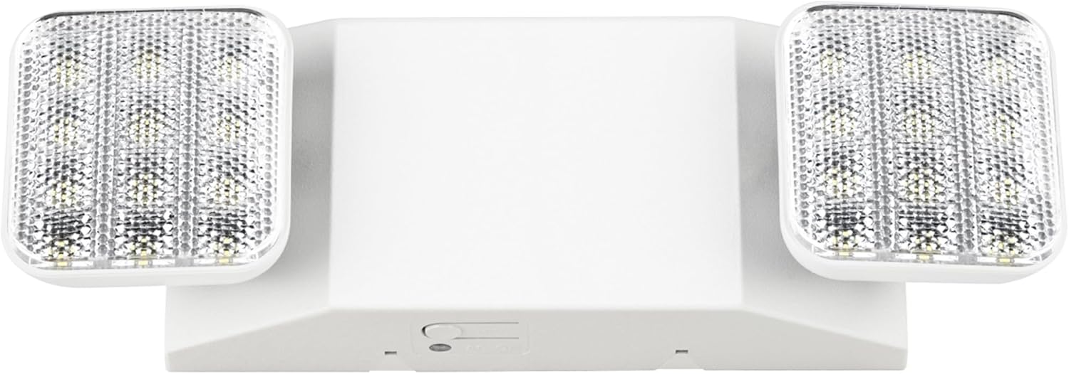 Sunco LED Emergency Lights, Commercial Lighting for Business, Power Outages, Offices, with Backup Battery (90 Minutes), Wall Mount, Hard Wired, 120-277V, Fire Resistant (94V-0) UL.
