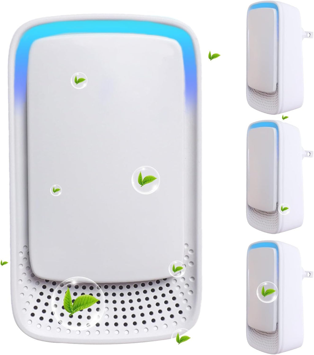 Plug In Air Ionizers for Home 4 Pack,Portable and Quiet Work Negative Ion Air Purifier for Home, Bedroom, Office,Living Room,Pet Room,Small Air Cleaner(4)
