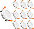 YGS-Tech 2 Inch LED Recessed Lighting, Dimmable Downlight 3W(35W Halogen Equivalent), CRI80, 4000K Natural White Ceiling Light with LED Driver (10 Pack)