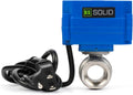 U.S. Solid 3/4" Motorized Ball Valve with US Plug 110VAC Stainless Steel Electrical Ball Valve,Auto Return, Normally Open