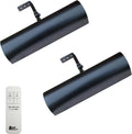 Royal Designs, Inc. Cordless Remote Control LED Picture Light, Dimmable with Timer Function, Black, 6.75 Inches, 2 Pack