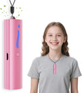 Wearable Mini Air Purifier – F6I Portable Personal Negative Ion Air Ionizer Helps Reduce Pollen, Dust & Odors, USB Rechargeable, Silent, Filter-Free for Home, Office or Travel, Pink