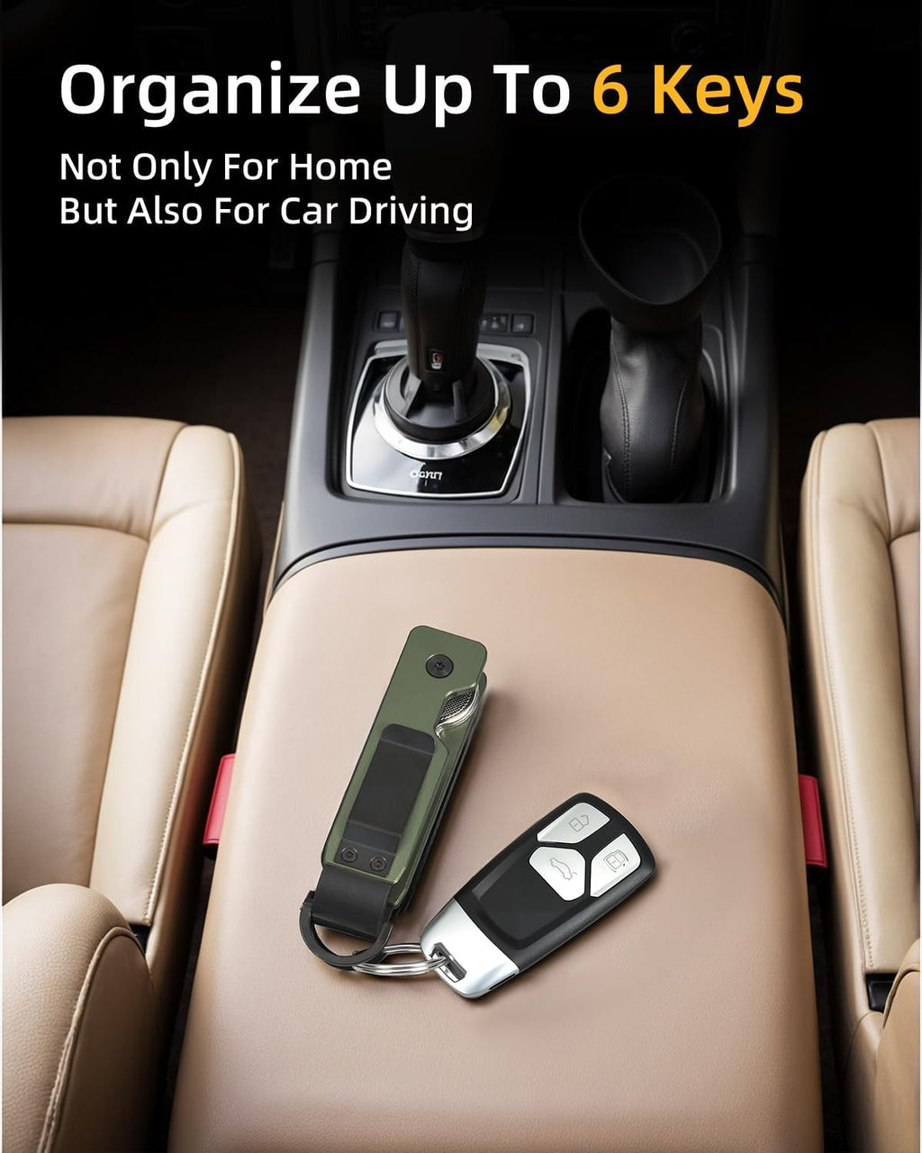 Keychain Key Holder Keychain Tile For Men/Women Key Finder Ring/Organizer for Car Keys Keyring Accessories 2-5 Keys