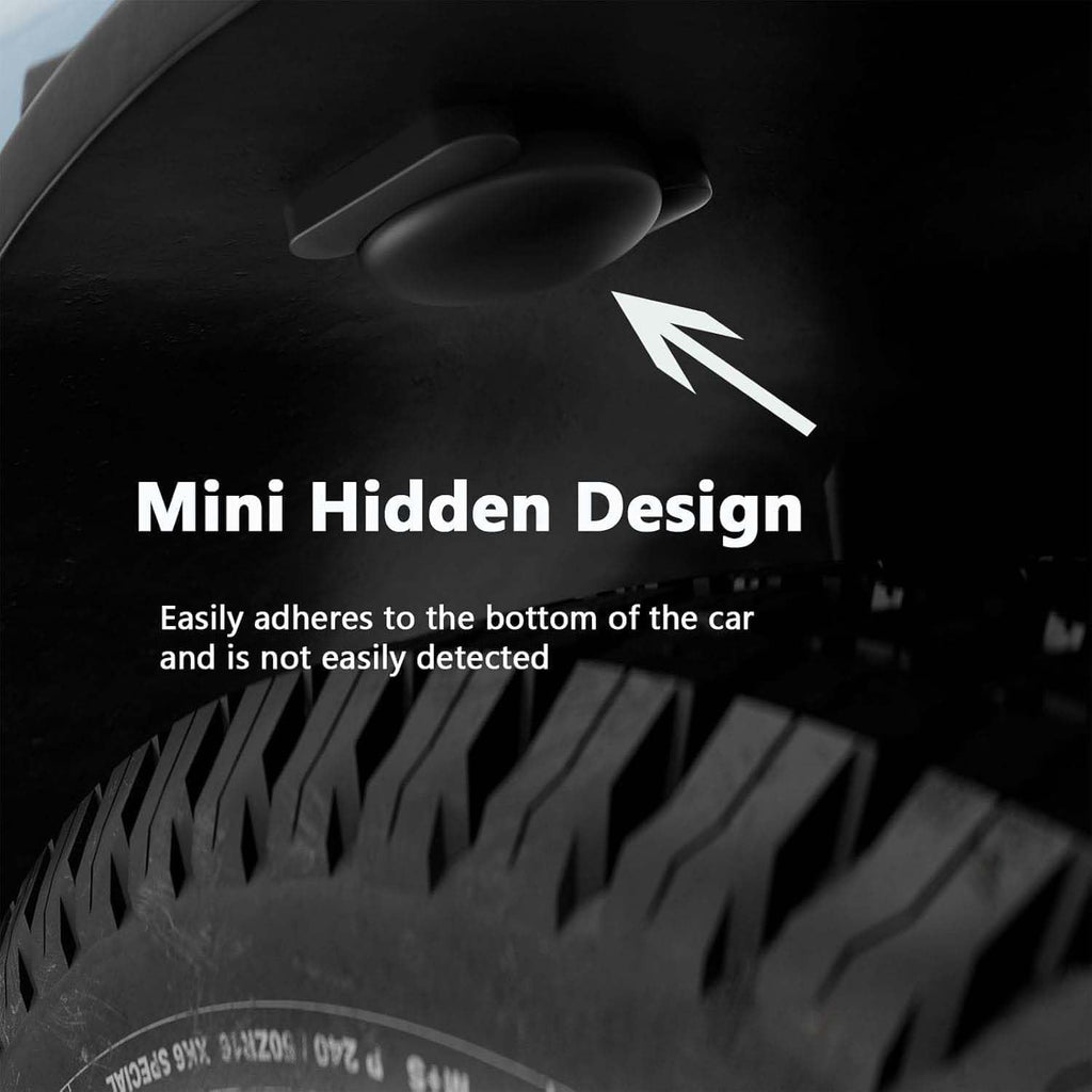 Car GPS Tracking for Vehicles,Cars, Kid etc, 2PCS Mini Hidden Car Tracker with Magnetic Waterproof Case, Real Time GPS Tracker for Vehicles Work with Find My (iOS Only),No Monthly Fee,Black