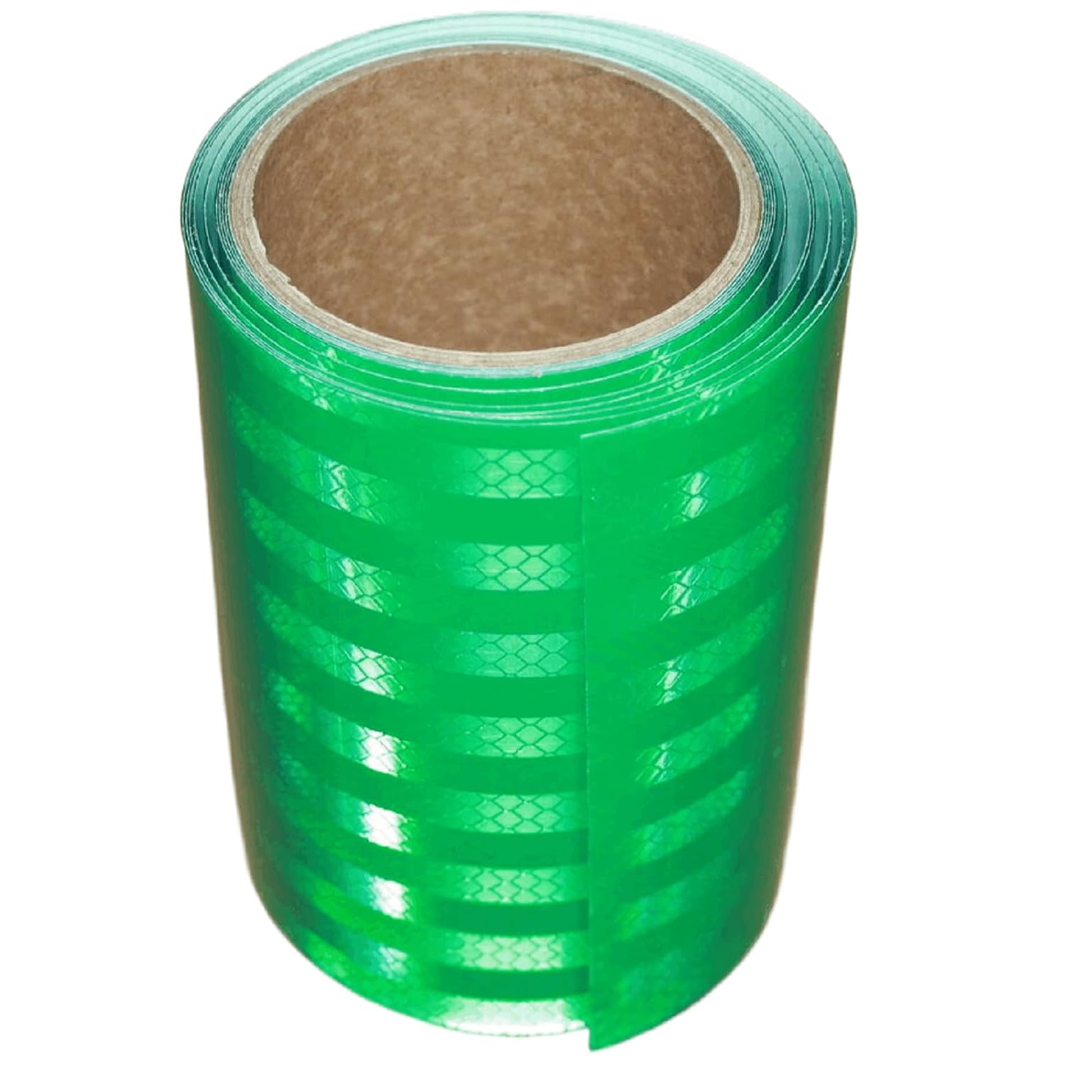 Non Fading Green Reflective Tape Outdoor Waterproof 6 inch, High Visibility Warning Industrial Marking Tape, Safety Stickers (11 feet)