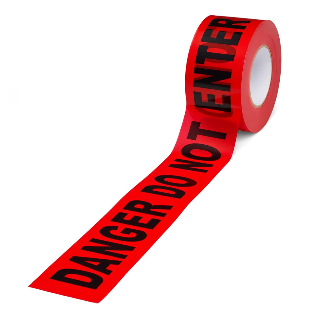 Danger DO NOT Enter Tape – 3 Inch x 1000 Feet | Bright Safety & Hazard Tape with Bold Black Text for Construction, Events, and Dangerous Areas (Danger DO NOT Enter, 1 Pack)