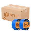 GTSE 2 inch x 108 ft Blue PVC Vinyl Floor Tape, 24 Rolls, Safety Marking Tape, 6 mil Thick, Suitable for Dance Floors, Gyms, Warehouses, Sports Facilities
