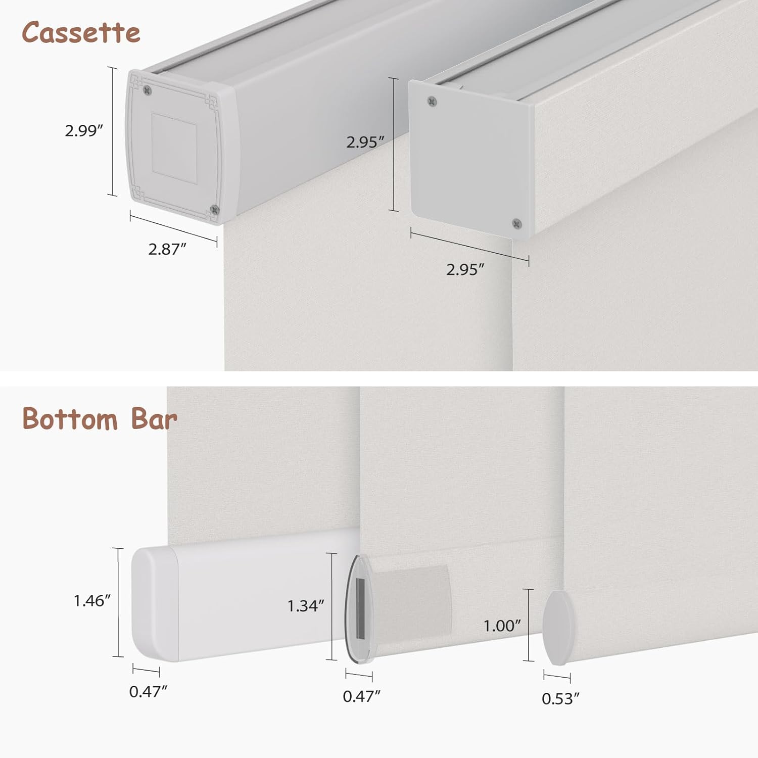 Motorized Roller Blinds with Remote, 100% Blackout Automatic Roller Shades for Bedroom, Bathroom, and Living Room, Customized Size, Ancient Wall Gray