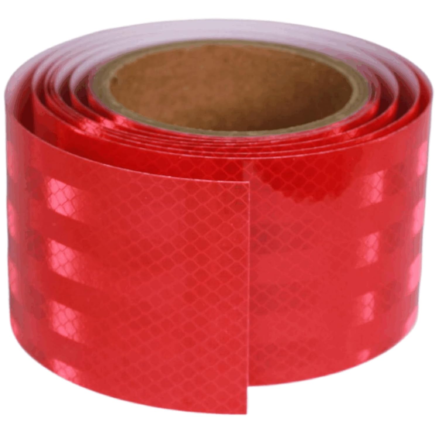 Non Fading Reflective Tape Red Outdoor Waterproof 3 inch, High Visibility Warning Industrial Marking Tape, Safety Stickers (11 feet)