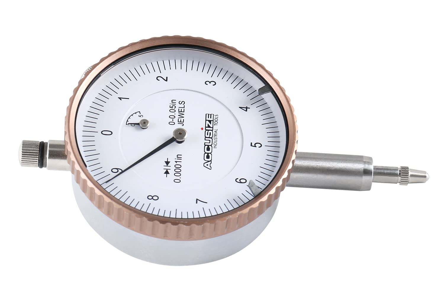 Accusize Industrial Tools Agd2 Style 0-0.05'' by 0.0001'' Dial Indicator with Lug Back, P900-S097