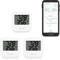 YoLink Smart Wireless Temperature & Humidity Sensor, 3-Pack, Wide Temp Range for Fridge, Green House, Pet Cage, App Alerts, Emails, Text/SMS alerts- Hub Required