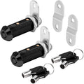 Black Cam Locks RV Storage Locks Keyed Alike, 1-1/2” Fits on 1-1/4” Max Door Thickness, RV Compartment Locks for Camper Trailer Cabinet Locks with Keys (Black 1-1/2 Inch 2Pack)