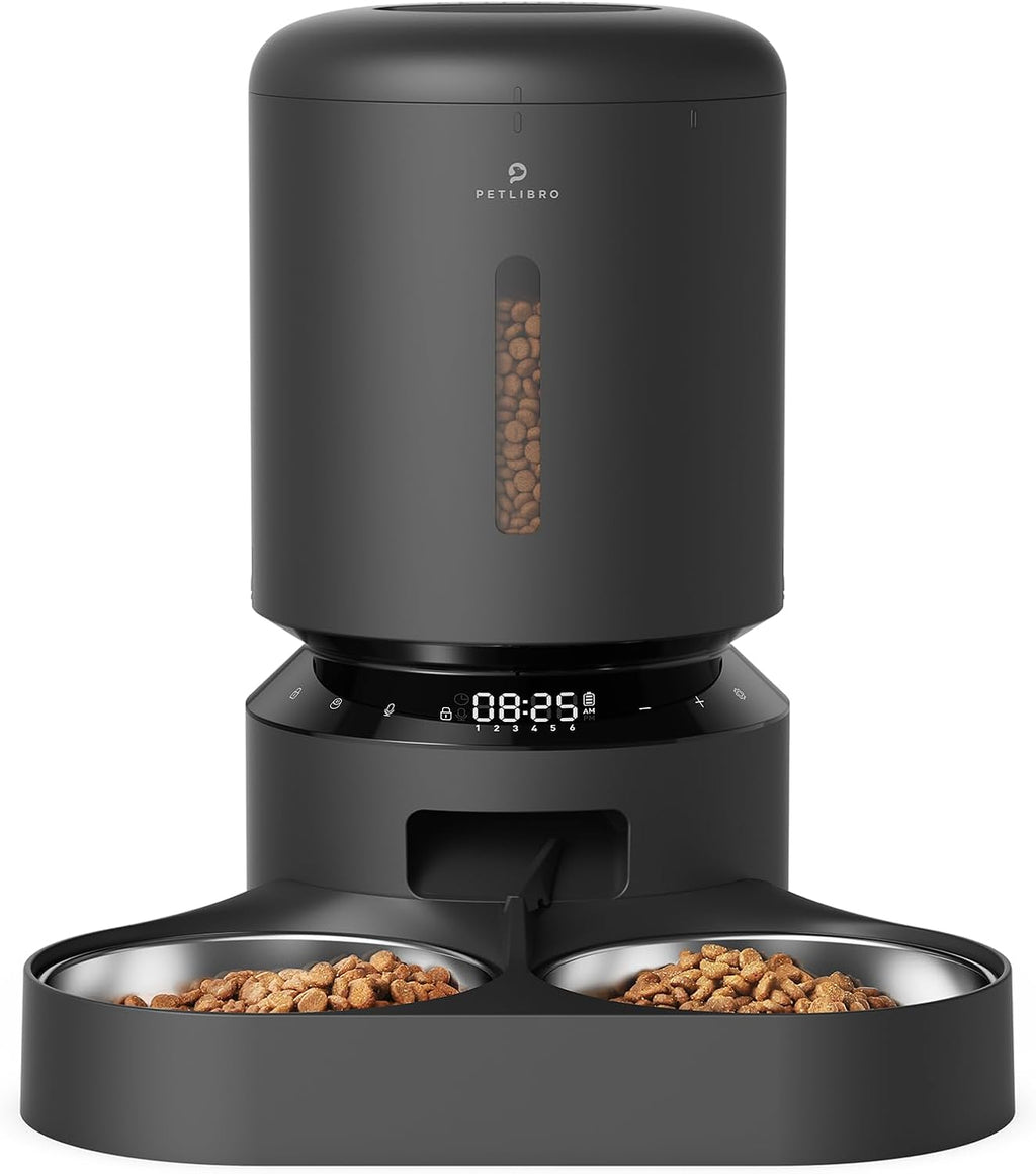 PETLIBRO Automatic Cat Feeder, Auto Pet Food Dispenser with Freshness Preservation, Timed Cats Feeders with Low Food Sensor for Dry Food, Up to 6 Meals Per Day, Granary Pet Feeder for Cats/Dogs