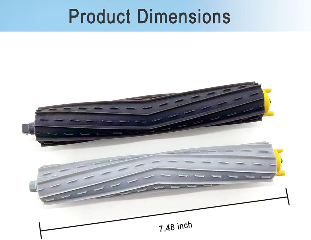 Replacement Parts Accessories for Roomba 800 900 Series 805 860 870 871 880 890 960 980 985 891 960 961 964 980 981 Vacuum 4 Sets Multi-Surface Rubber Brush Roller Replacement Parts