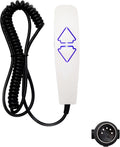 2 Button 5 Pin Prong Remote Handset Controller Hand Control Replacement with USB and Backlight for Lift Chairs Power Recliners
