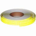 Fluorescent Yellow Reflective Tape Outdoor Waterproof 1 inch Wide, High Visibility Warning Safety Industrial Marking Tape (168 feet)