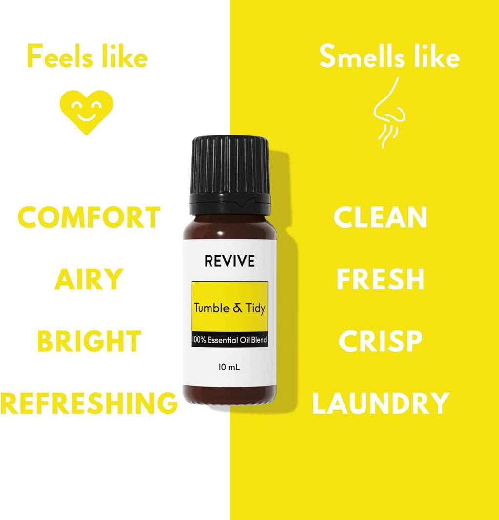 Tumble & Tidy Essential Oil Blend by Revive Essential Oils - 100% Pure Therapeutic Grade, for Diffuser, Humidifier, Massage, Aromatherapy, Skin & Hair Care