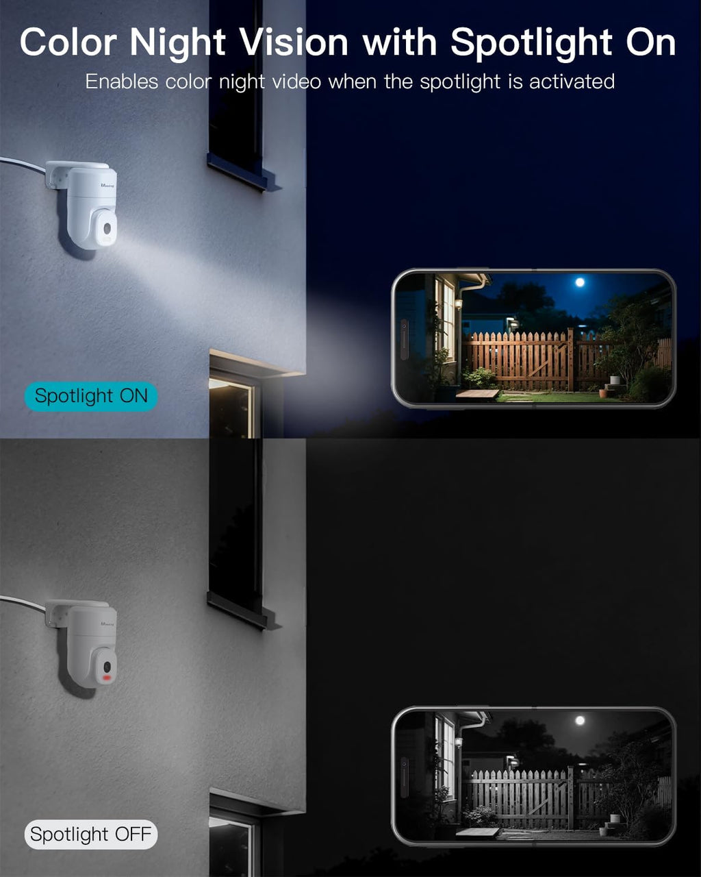 VIMTAG 2.5K Outdoor Cameras for Home Security, 4MP Security Camera Outdoor, 2.4G/5G WiFi, Wired Outside Camera for House with Audio and Video, Motion Sensor, Color Night Vision, SD Card/Cloud Storage