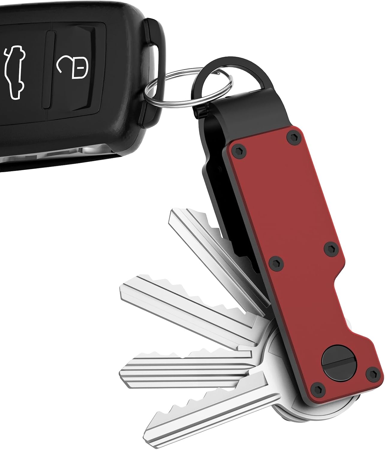 Key Organizer Minimalist Innovative Keyholder Compact Keys Organizer Smart KeyChain Secures 2-6 Keys