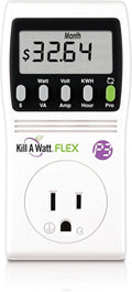 2-Pack P3 International P4456 Kill A Watt Flex Plug-in Electricity Usage + Power Consumption Monitor, Watt Voltage Tester, Electrical Energy Saving Monitor with Auto Cost Calculator