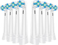8 Pack Smart Cleaning Replacement Heads Compatible with Oral B iO 2 3 4 5 6 7 8 9 10 Series Electric Toothbrush, Brush Heads Compatible with Oral B iO Electric Handles (White)