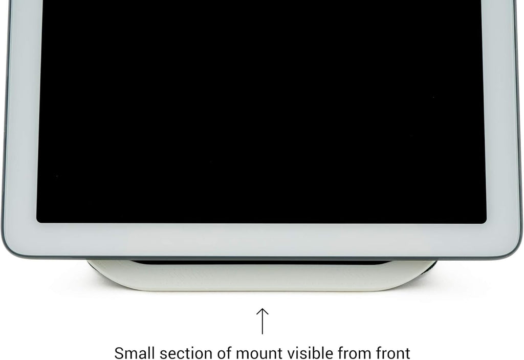 Google Nest Hub Home Kitchen Under Cabinet Mount Bracket | All Hardware Included (White)