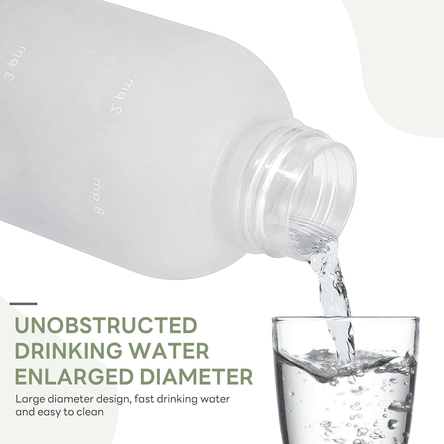 1L（33 oz） daily tracking schedule time hours reminder motivational day goals hydration capacity measured marker tracker plastic wide mouth measurements water bottle