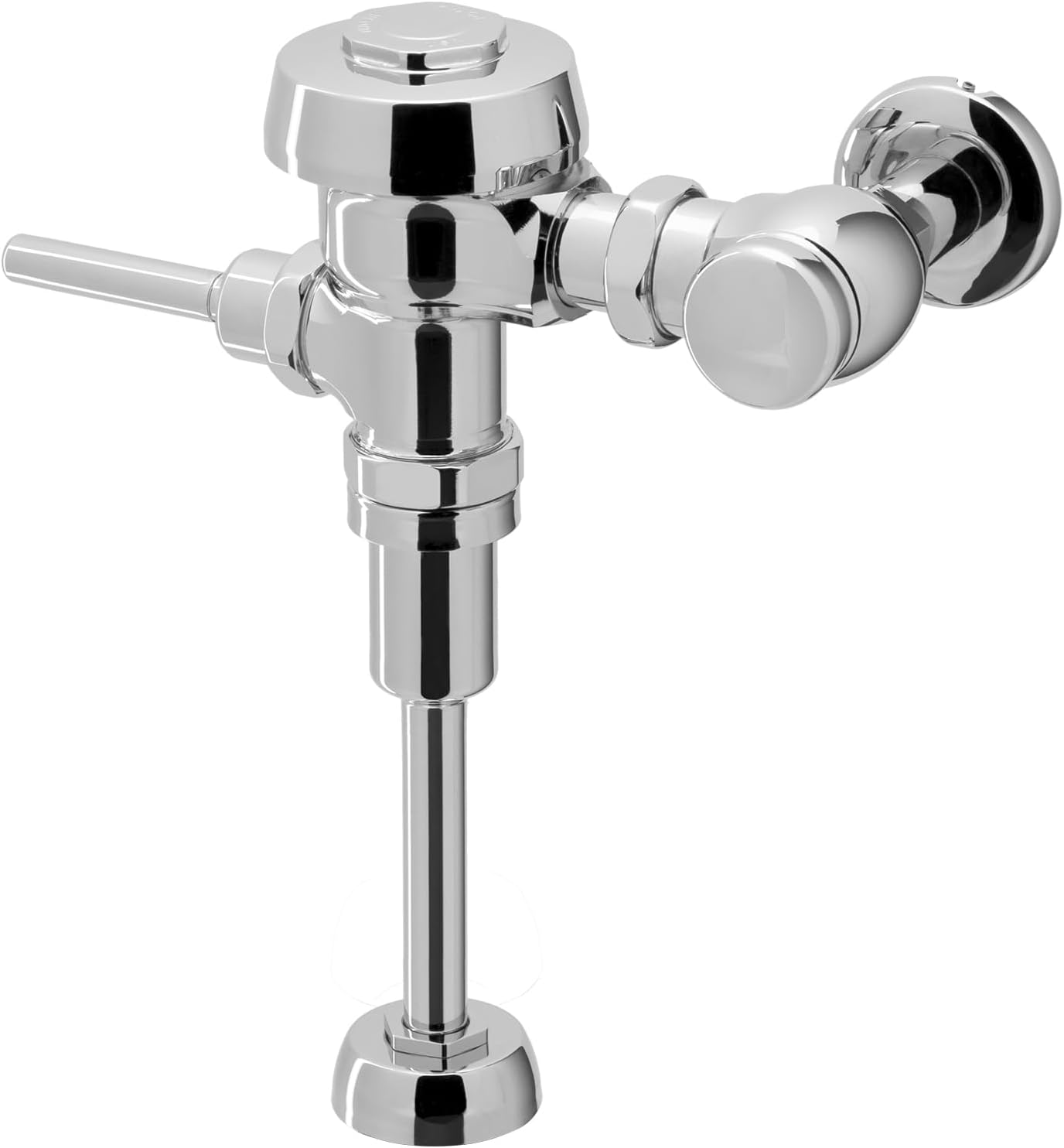Sloan Royal 186 Exposed Manual Urinal Flushometer, 1.5 GPF Flush Valve - Single Flush, Non-Hold-Open Handle, Fixture Connection Top Spud, Polished Chrome Finish, 3012600