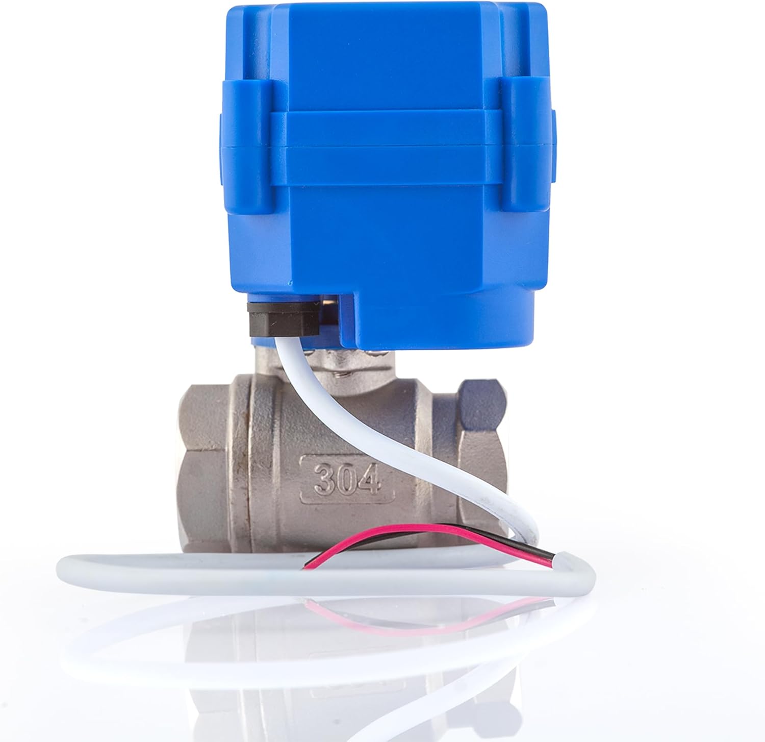 UNOX 1/2 Motorized Ball Valve Stainless Steel AISI304 - Electric Water Valve 9-24V AC/DC and 2 Wire Auto Return Setup - Automatic Main Water Electric Shut off Valve - Ball Valves