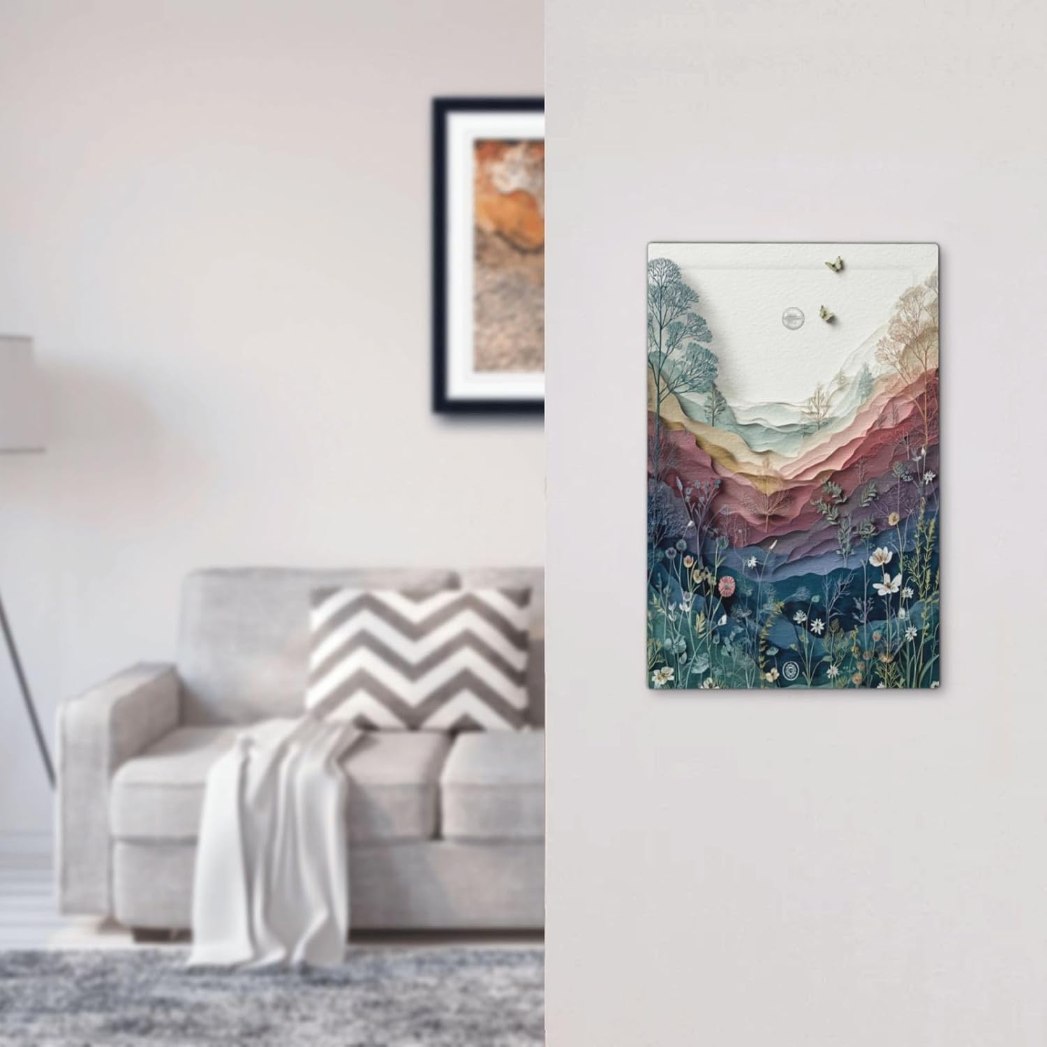 Wildflowers Rustic Flowers Floral Plants No Device Single Blank Wall Plate Cover Decorative Light Switch Covers Electrical Faceplate Switch Plates for Bathroom Kitchen Home