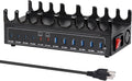 360W Charging Station for Multiple Devices, 12-Port USB C Charging Station with Dual 45W PD PPS Port, Multi Device Fast Charger Dock for MacBook Pro Laptop, iPhone, iPad, Tablet, Android Cell Phone