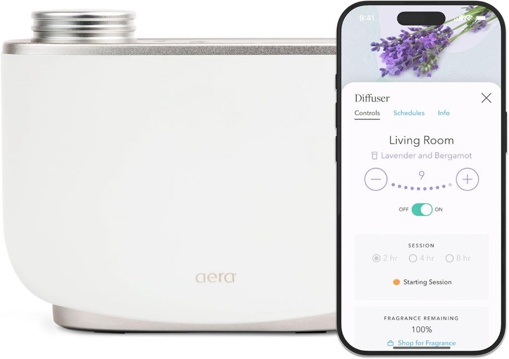 Aera Home Essential Oil Fragrance Diffuser – Waterless Electric Aromatherapy Smart Plug-in, Wi-Fi & App/Alexa Controlled, Hypoallergenic – for Rooms 500-1000 sq ft (Capsules Sold Separately)