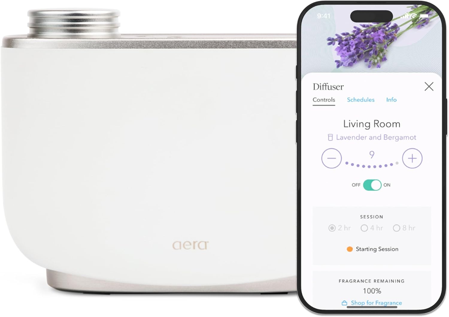 Aera Home Essential Oil Fragrance Diffuser – Waterless Electric Aromatherapy Smart Plug-in, Wi-Fi & App/Alexa Controlled, Hypoallergenic – for Rooms 500-1000 sq ft (Capsules Sold Separately)