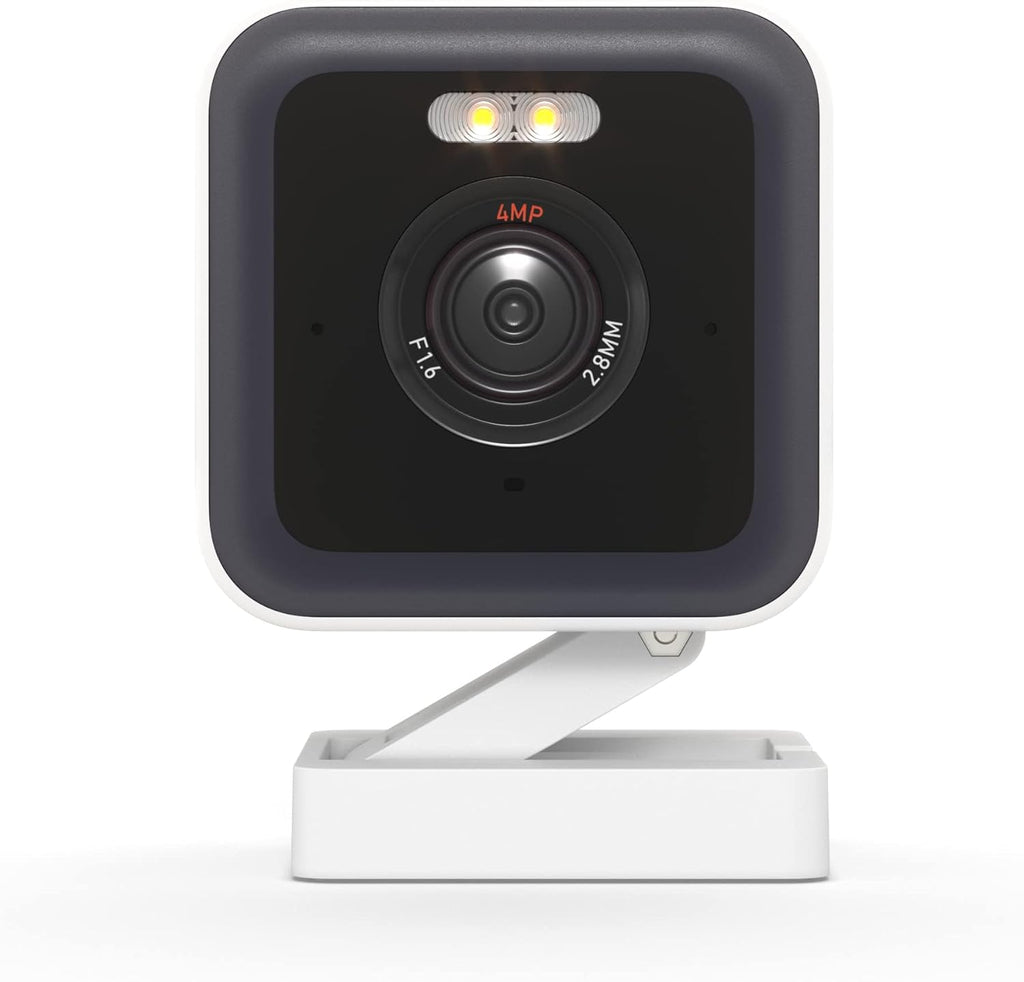 WYZE Cam v3 Pro Wired 2K Outdoor/Indoor Wi-Fi Camera for Home Security, Pet Baby Kids Elderly Monitoring, Edge AI, Color Night Vision, Spotlight Camera, Works with Alexa & Google Assistant, White