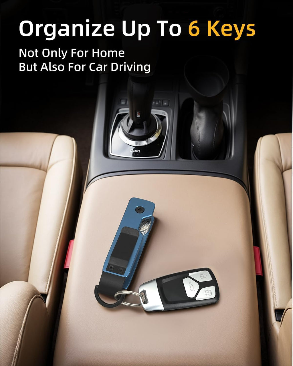 Keychain Key Holder Keychain Tile For Men/Women Key Finder Ring/Organizer for Car Keys Keyring Accessories 2-5 Keys