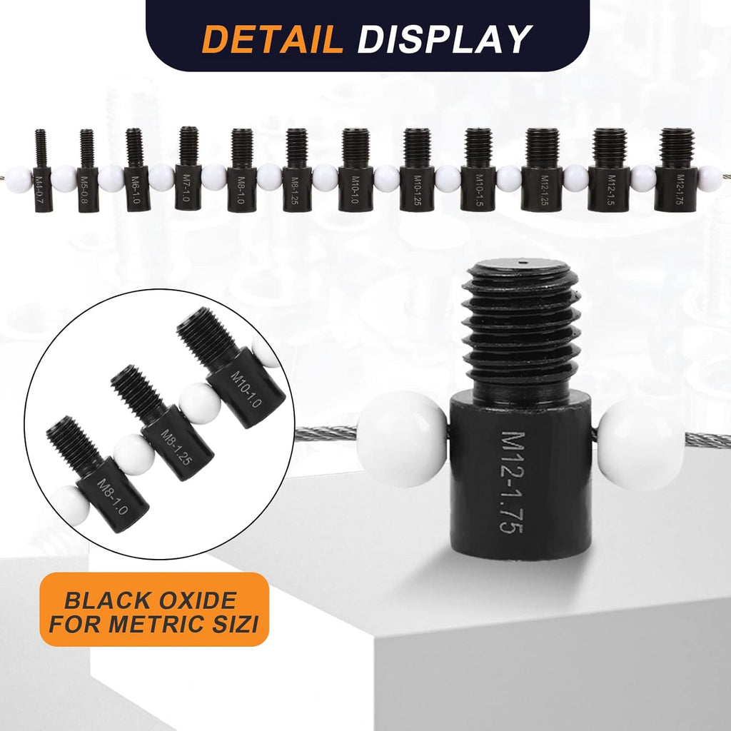 Nut & Bolt Thread Checker - 26 Male/Female Gauges - 14 Inch & 12 Metric for Quickly Checking Nuts and Bolts Inch or Metric and Verifying The Size