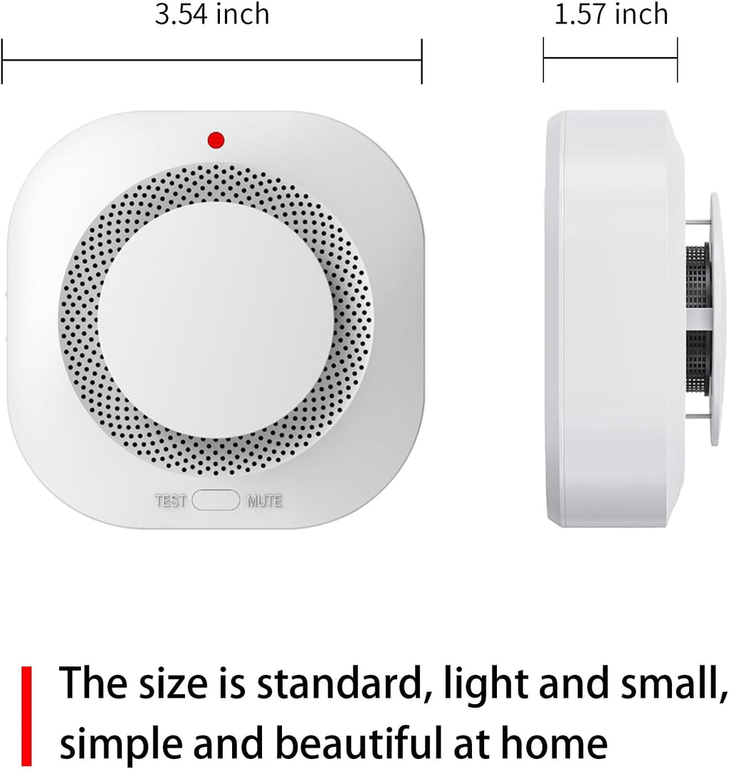 COHANSHANsmoke Detector,Smoke Alarm,fire Alarms Smoke detectors,(Sensor Life of 10 Years) complies with UL Certification,fire Alarm,Smoke detectors,360°Intelligent Detection,Wireless Installation(3)