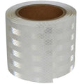 Non Fading White Reflective Tape Outdoor Waterproof 4 inch, High Visibility Warning Industrial Marking Tape,Safety Stickers (11 feet)