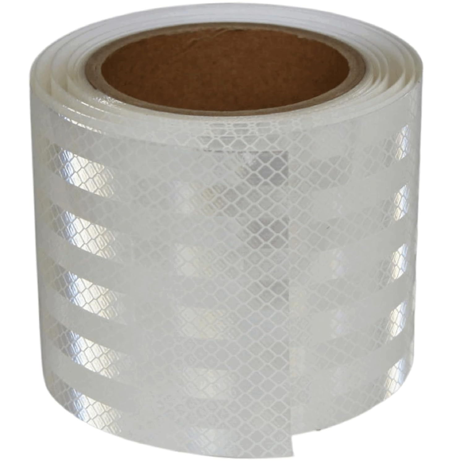 Non Fading White Reflective Tape Outdoor Waterproof 4 inch, High Visibility Warning Industrial Marking Tape,Safety Stickers (11 feet)