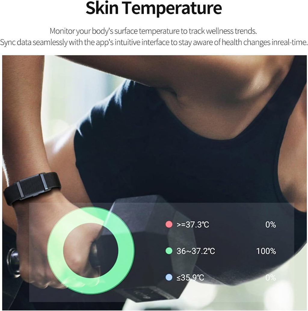 Smart Bracelet,Activity Trackers for Man&Women,Fitness Tracker Band, 24H Sleep Tracker,All-Day Continuous Heart Rate Blood Pressure Stress HRV Monitor,170+ Sport Mode with Free APP (Green)