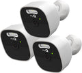 myQ Outdoor Battery Camera | 2K Camera, Color Night Vision, Spotlight, Motion Alerts, Live View with Two-Way Talk, Wireless, Weather-Resistant, Outdoor, White, 3 Pack