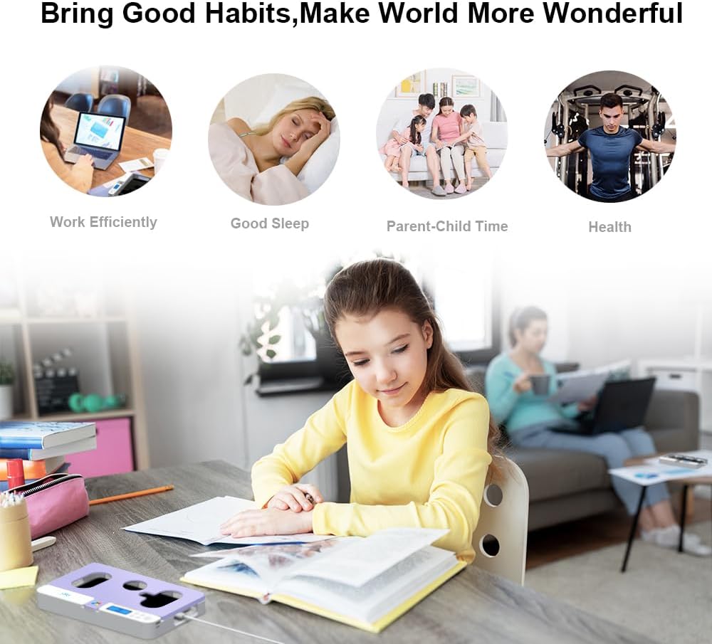 ySky Portable Phone Lock Box with Timer for iPhone and Android Phones, Self-Control Timed Phone Jail Locker to Help Kids,Students, Adults Focus Back, Unplug from Phones Boost Your Mental Wellness