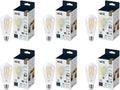 WiZ Clear 60W ST19 Tunable White Filament LED Smart Bulb - Pack of 6 - E26- Indoor - Connects to Your Existing Wi-Fi - Control with Voice or App + Activate with Motion - Matter Compatible
